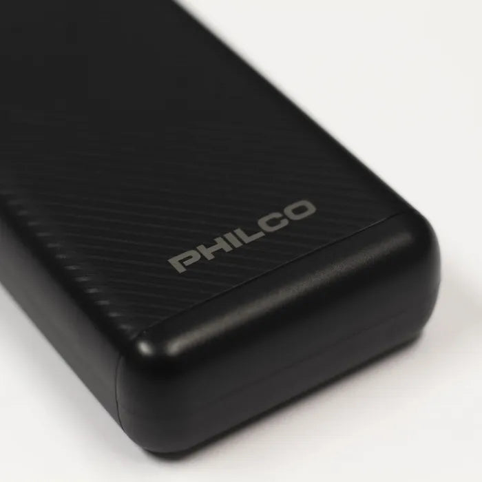 Power Bank PHILCO 20000mah Tipo-c Micro Flp2720cb Negro