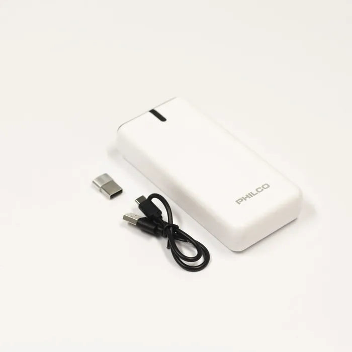 Power Bank PHILCO 20000mah Tipo-c Micro Flp2720cb Negro