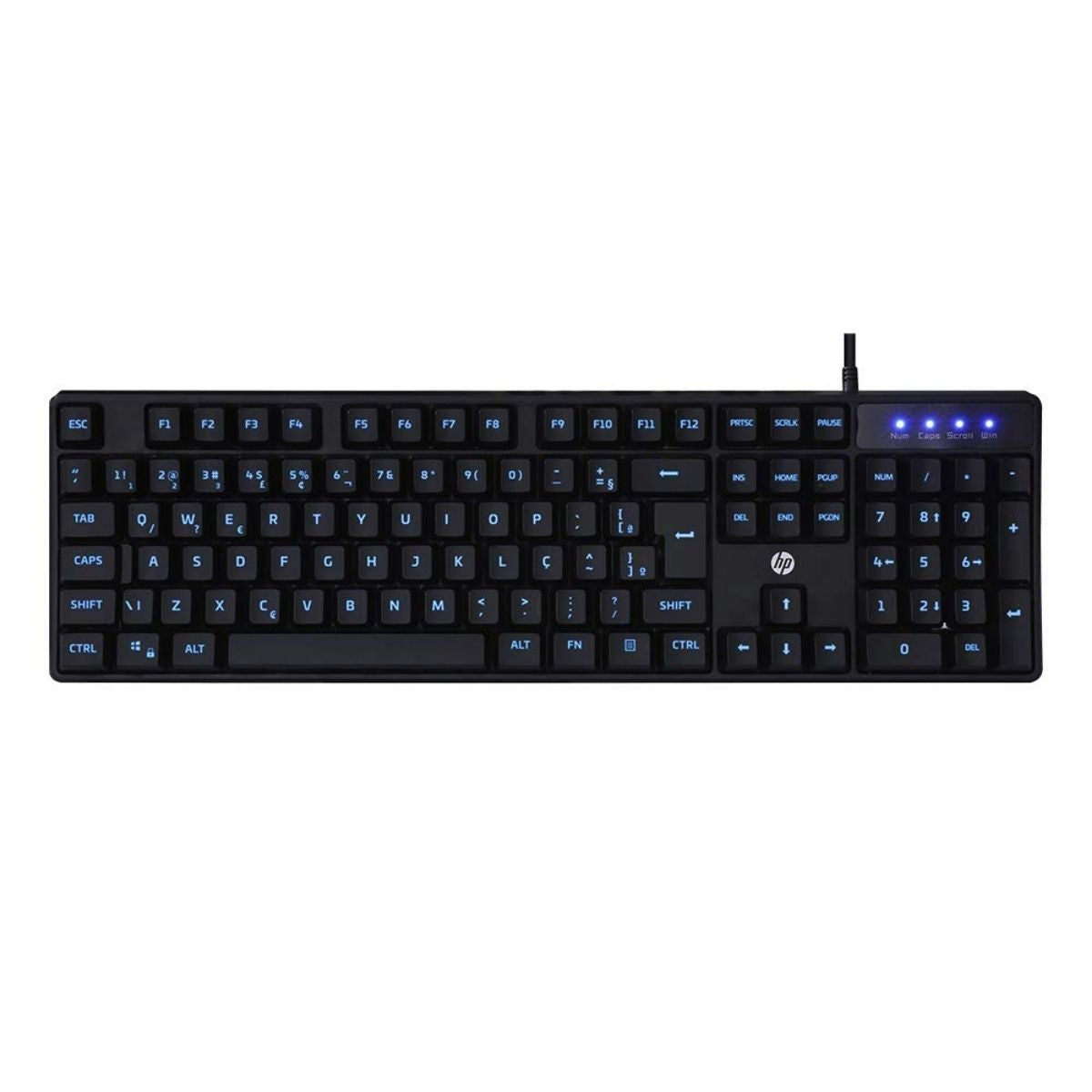 Teclado Gamer Retroiluminado Hp K300 Negro