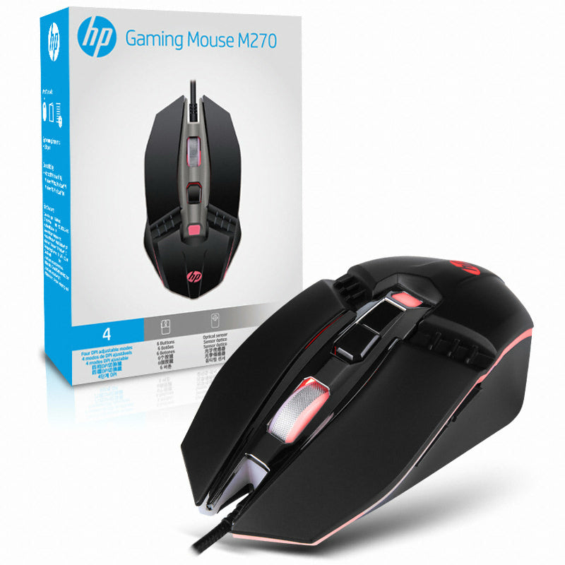 Mouse HP gaming M270 Retroiluminado RGB