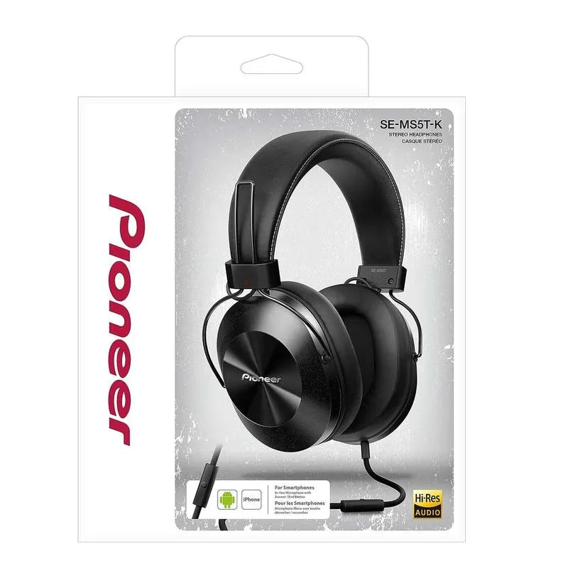 Audífonos Pioneer SE-MS5T/S conector 3.5 mm color negro