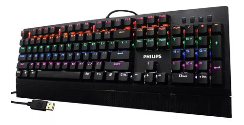 Teclado Mecanico Philips Gamer usb spk8403