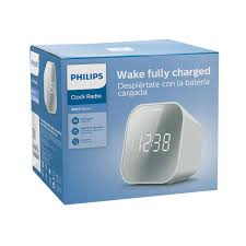 Despertador Philips Radio Pantalla Espejo TAR4406 Blanco