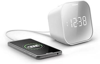 Despertador Philips Radio Pantalla Espejo TAR4406 Blanco