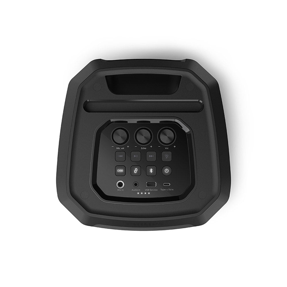 Parlante Philips TAX2208 30W Torre bluetooth karaoke Color Negro