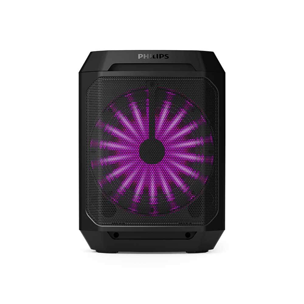 Parlante Philips TAX2208 30W Torre bluetooth karaoke Color Negro
