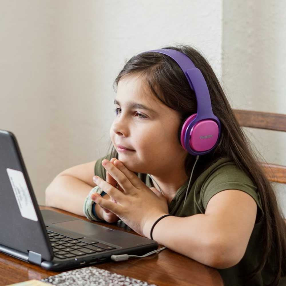 Audifonos PHILIPS para niños Color Azul o Rosado shk2000
