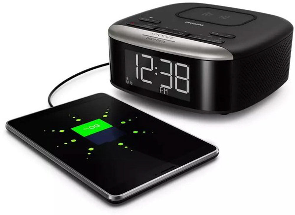 Radio Reloj Digital Philips con Cargador Inalámbrico TAR7606