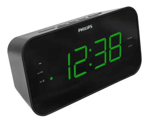 Radio Despertador Reloj Philips Digital Tar3306 Negro