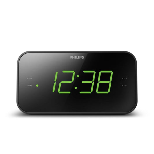 Radio Despertador Reloj Philips Digital Tar3306 Negro