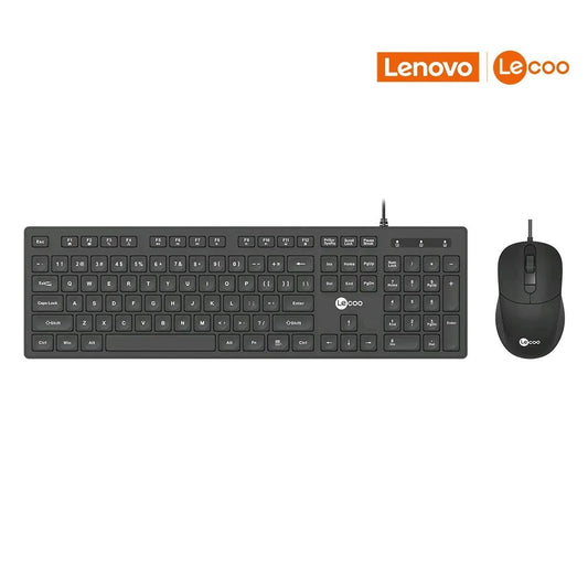 Combo Lecoo Teclado Y Mouse Alámbrico Cm102 Negro