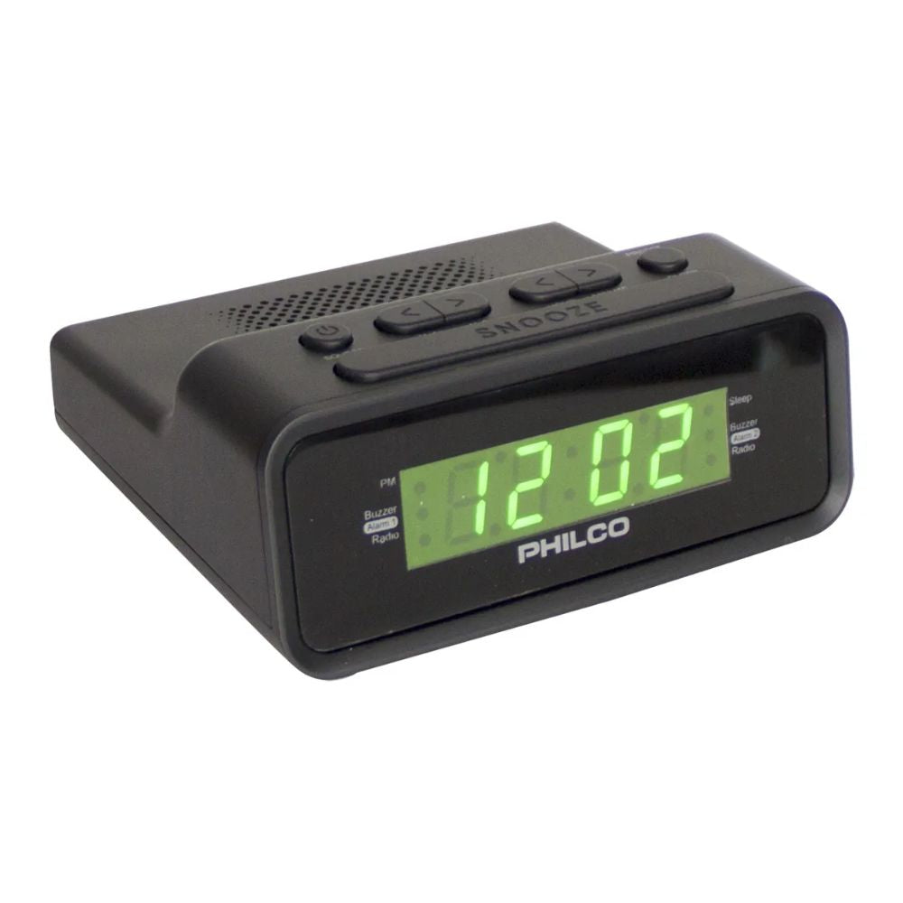 Radio Reloj Despertador Digital PHILCO 1006gr Negro