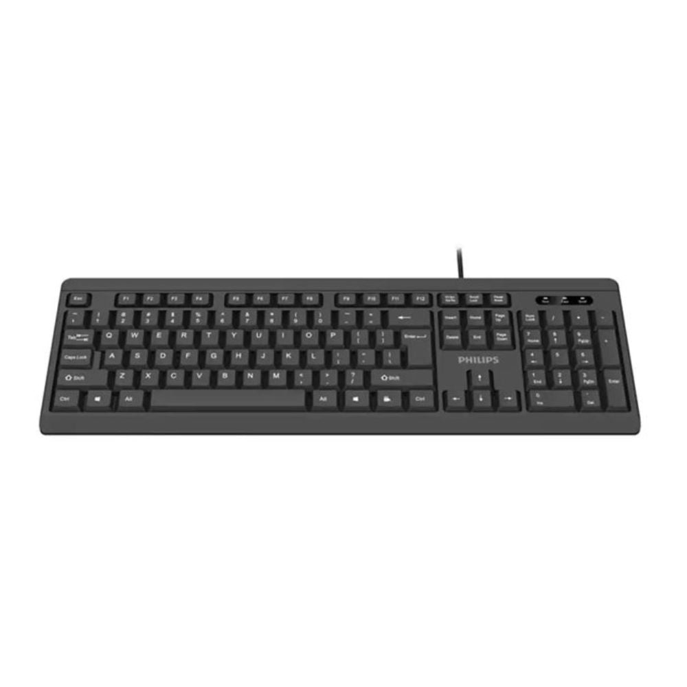 Teclado Alámbrico PHILIPS spk6224 estándar color negro