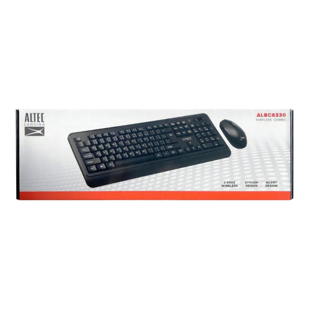 Combo Teclado y Mouse Inalámbricos Altec ALBC6330 - USB Negro