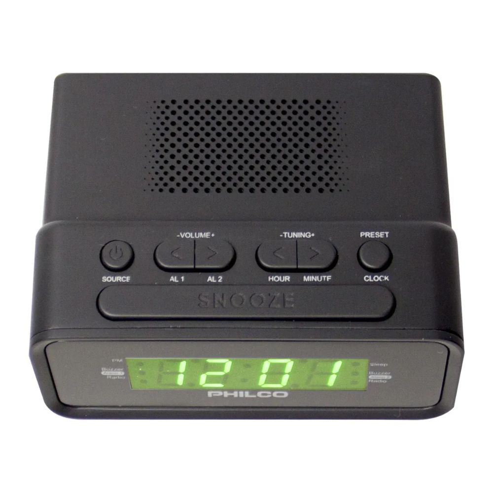 Radio Reloj Despertador Digital PHILCO 1006gr Negro