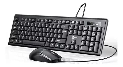 Combo Lecco Teclado Y Mouse Alámbrico Cm102 Negro