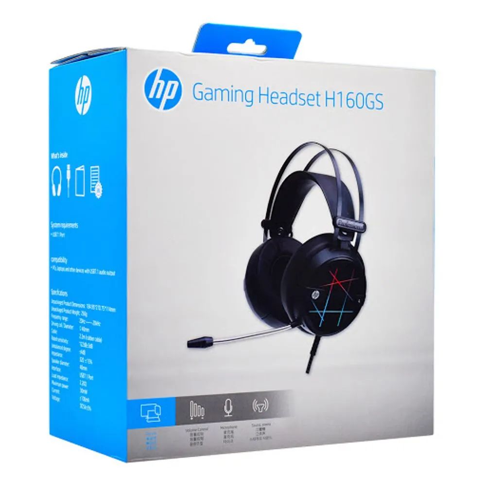 Audífono Gamer HP H160GS Conexión USB