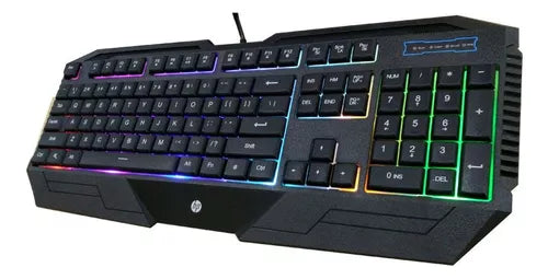 Teclado de membrana  HP GAMER K130 RGB