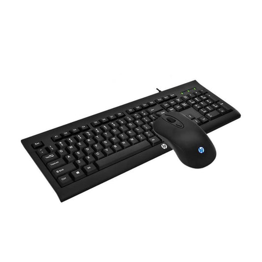 Combo HP Alambrico Teclado y Mouse KM100 - Negro