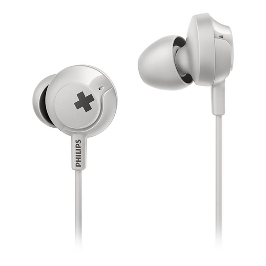Audífono Philips In Ear SHE4305 con Micrófono Blanco