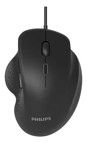Mouse Alámbrico  Philips SPK7444 Negro