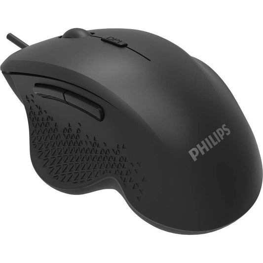 Mouse Alámbrico  Philips SPK7444 Negro