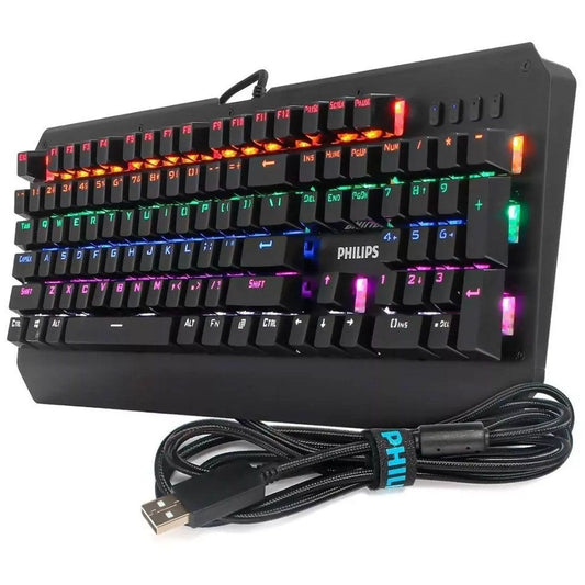 Teclado mecanico gamer usb PHILIPS spk8413