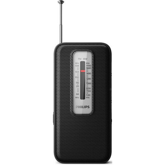 Radio Portátil Am/fm Philips Tar1506/37 a bateria Color negro
