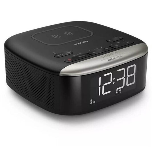 Radio Reloj Digital Philips con Cargador Inalámbrico TAR760637